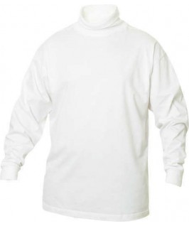 Jersey cuello alto blanco