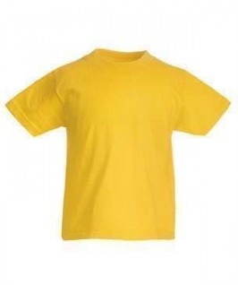 Camiseta amarilla oro