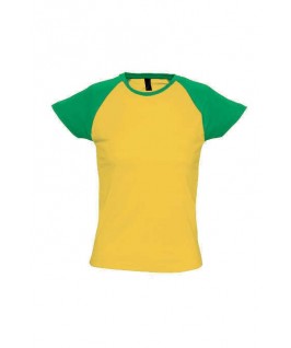 Camiseta amarillo con verde