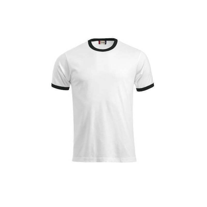 Camiseta blanca con negro