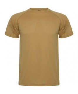 Camiseta técnica marrón arena