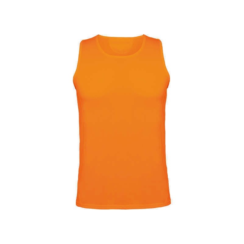 Camiseta técnica naranja fluorescente