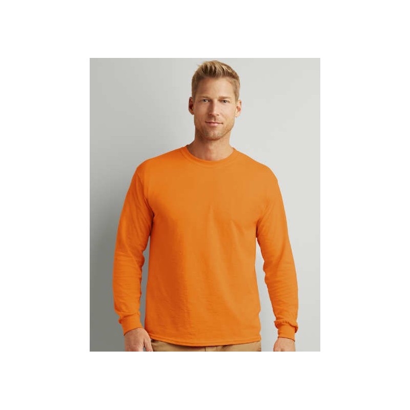 Camiseta manga larga naranja fluorescente