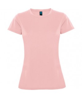 Camiseta técnica manga corta rosa suave
