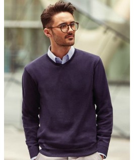 Jersey de punto azul marino