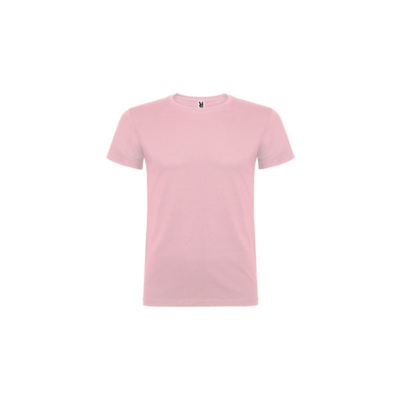 Camiseta manga corta rosa suave