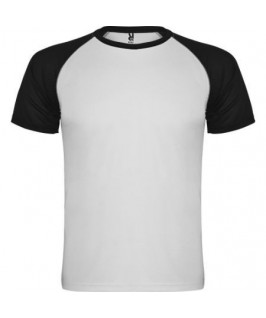 Camiseta técnica blanca con negro
