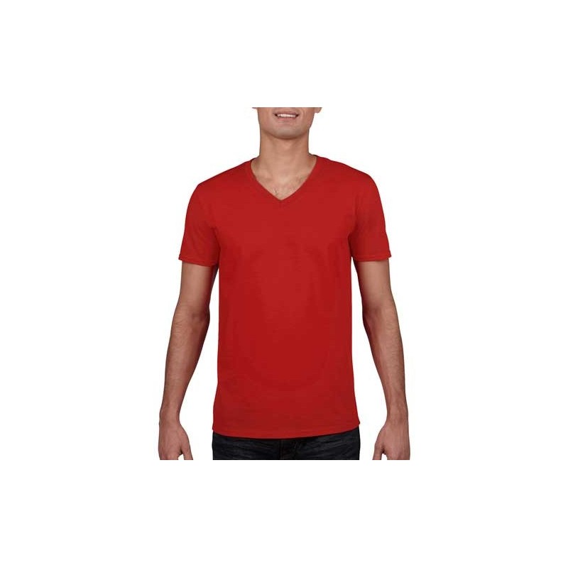 Camiseta Cuello V roja
