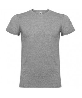 Camiseta manga corta gris jaspeado