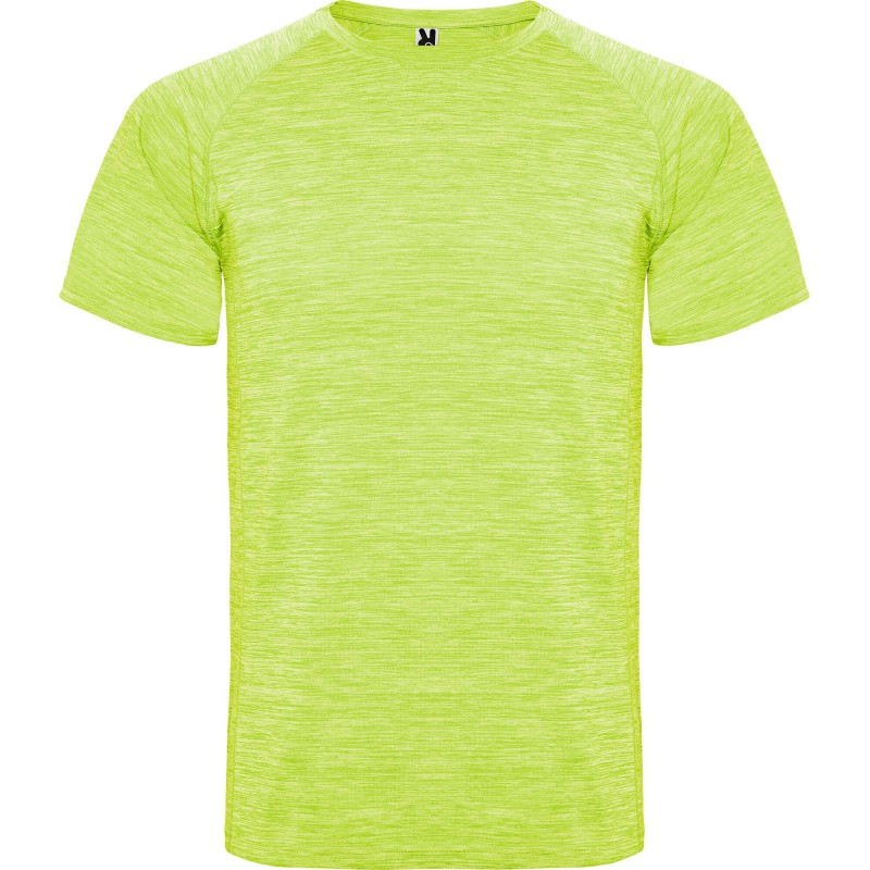 Camiseta deportiva técnica Austin de Roly amarilo fluorescente