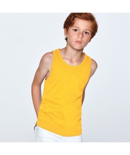 Camiseta Tirantes Niño Texas de Roly de color amarillo oro