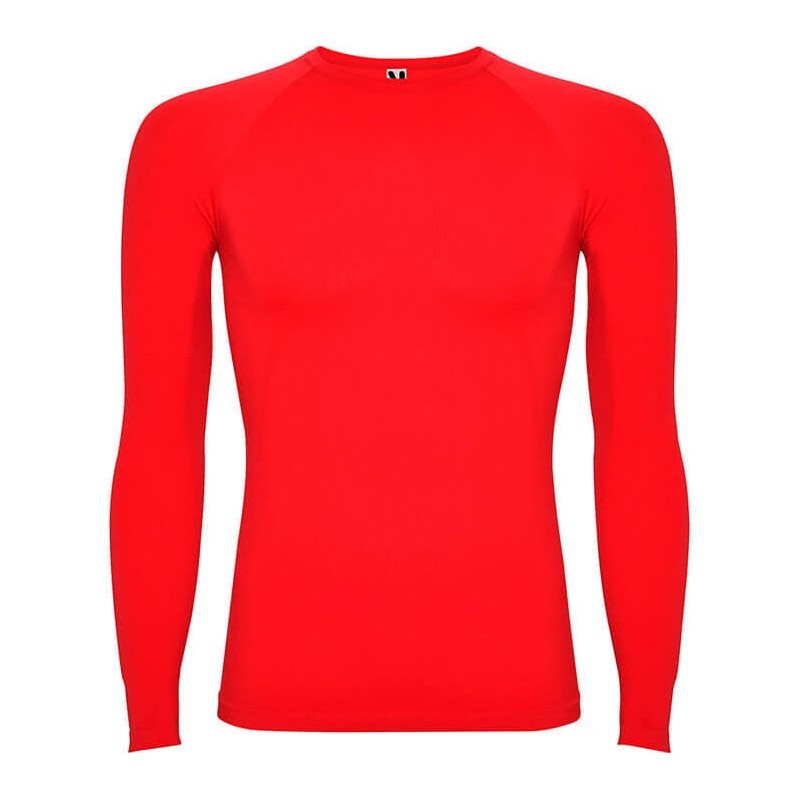 Camiseta térmica de color rojo