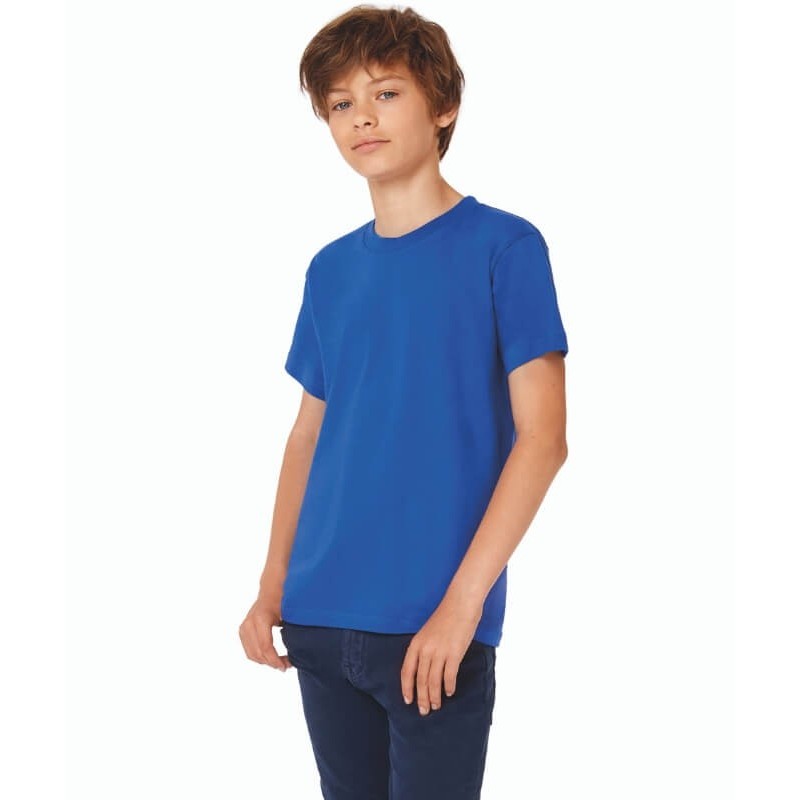 Camiseta Manga Corta Niño - Niña azul eléctrico