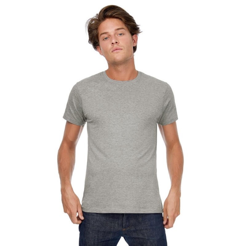 Camiseta gris jaspeado