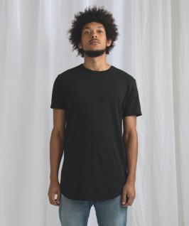 Camiseta Larga Hombre M/C Orgánica negra