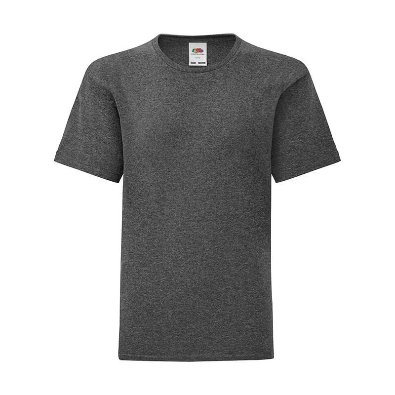 Camiseta gris jaspeado oscuro
