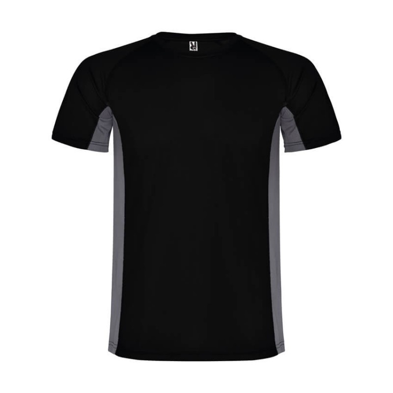 Camiseta técnica Shanghai negro con gris