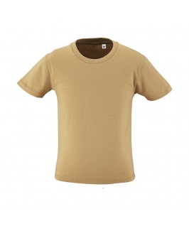 Camiseta orgánica marrón arena