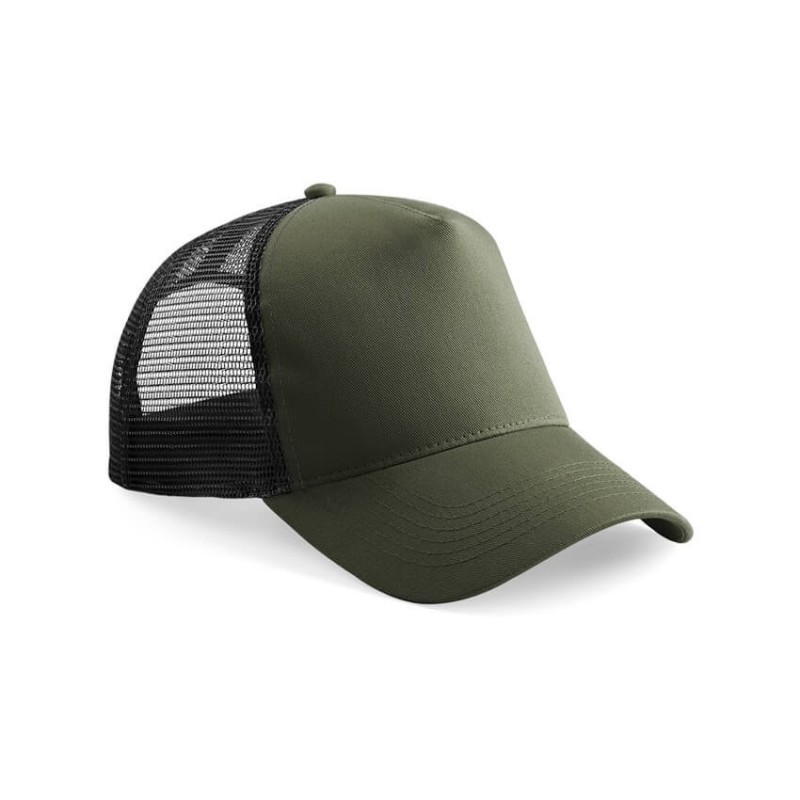 Gorra negra con verde militar
