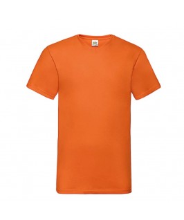 Camiseta cuello pico naranja