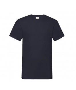 Camiseta cuello pico azul marino oscuro