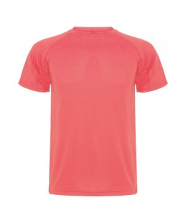 Camiseta técnica coral fluorescente