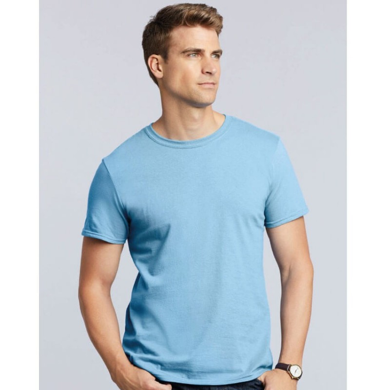 Camiseta manga corta azul cielo