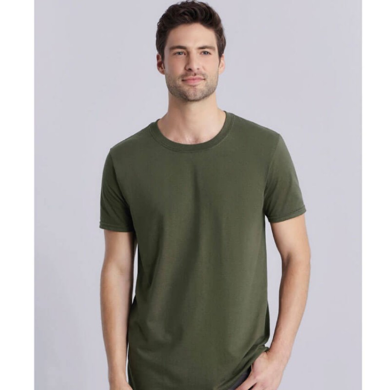 Camiseta manga corta verde militar