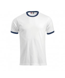 Camiseta blanco con azul marino