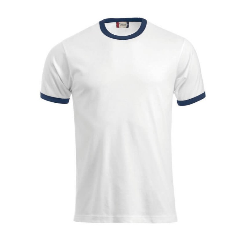 Camiseta blanco con azul marino