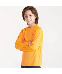 Camiseta técnica de color naranja fluorescente