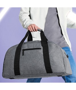 Bolsa de viaje Classic de BagBase gris jaspeado