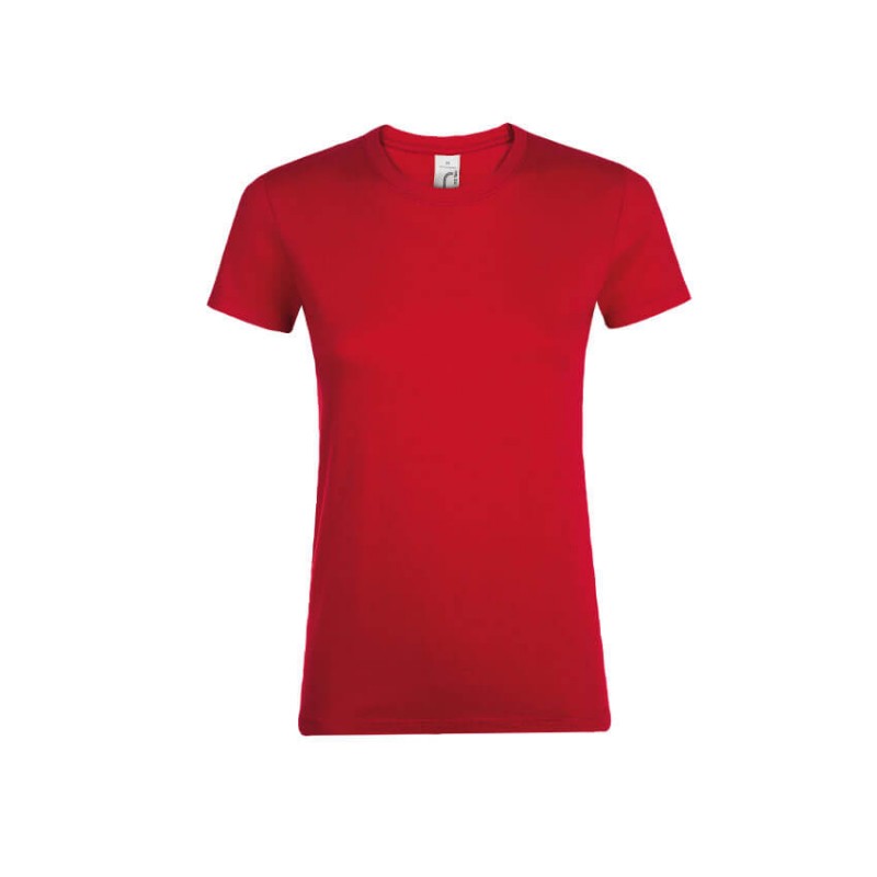 Camiseta manga corta mujer rojo