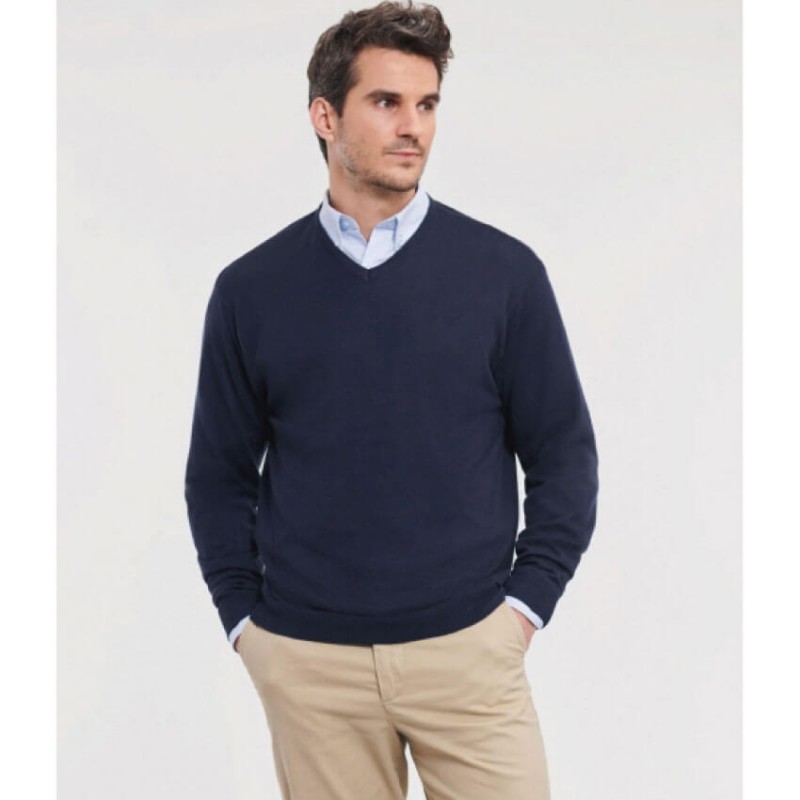 Jersey punto azul marino