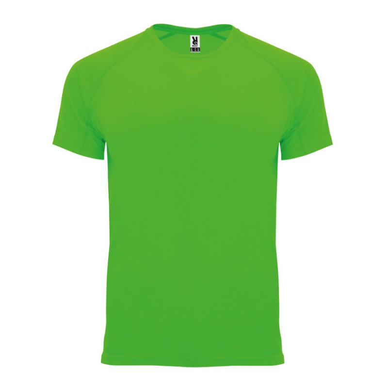 Camiseta técnica verde fluorescente