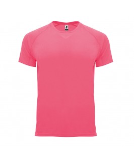 Camiseta técnica rosa eléctrico