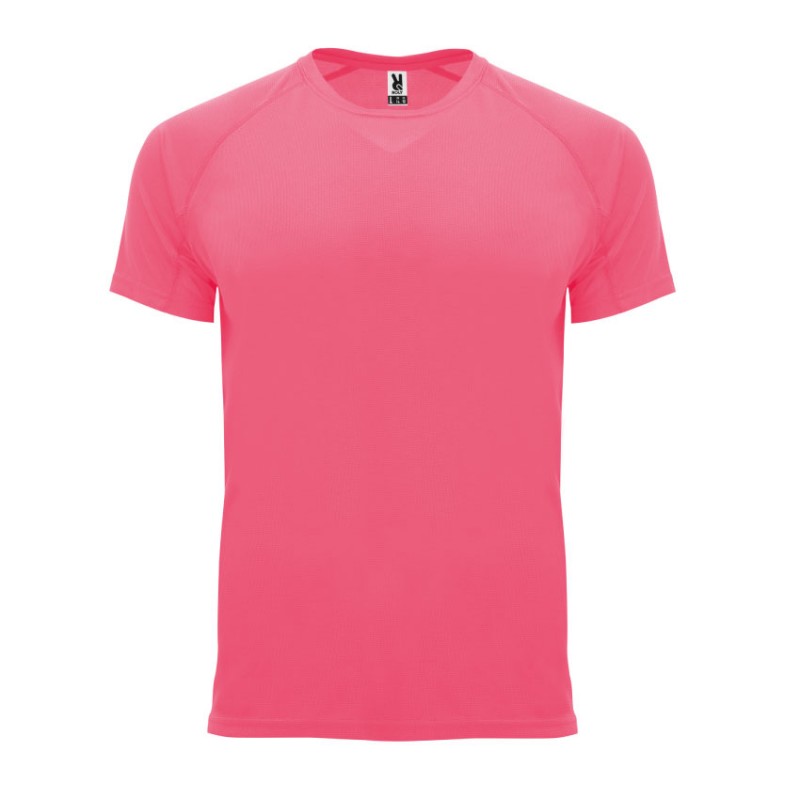 Camiseta técnica rosa eléctrico