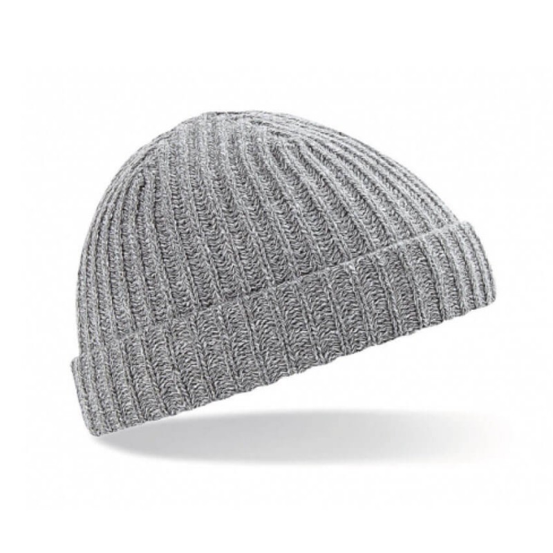 Gorro Beanie gris jaspeado Gorro Beanie gris jaspeado