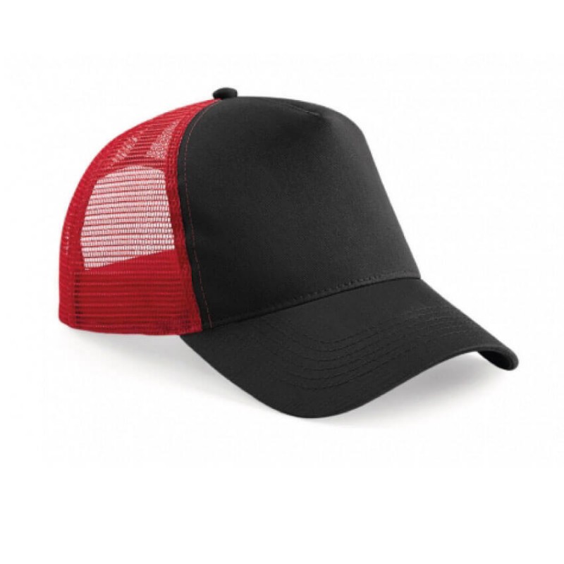 Gorra rojo con negro