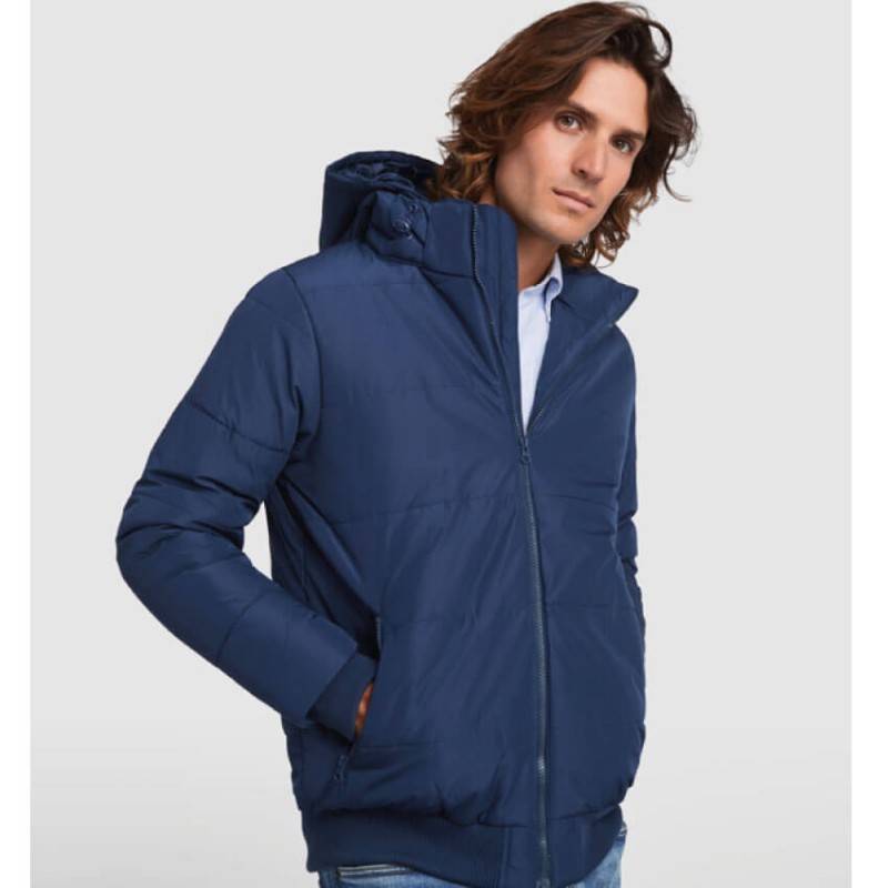 Chaqueta acolchada azul marino