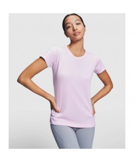 Camiseta técnica manga corta rosa suave