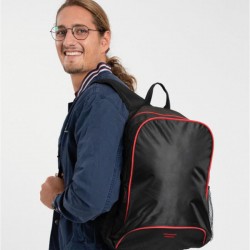 Mochila Osaka negro con rojo