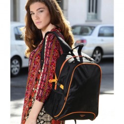 Mochila Osaka negro con naranja