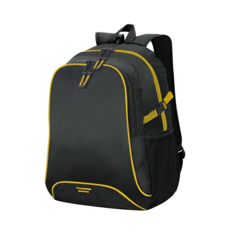 Mochila Osaka negro con amarillo