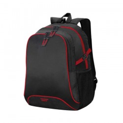 Mochila Osaka negro con rojo