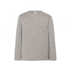 Camiseta manga larga gris jaspeado