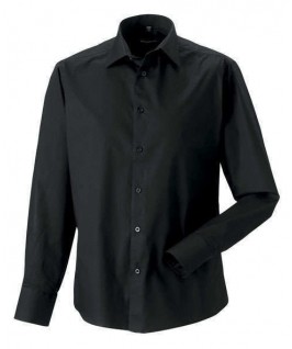 Camisa manga larga color negro