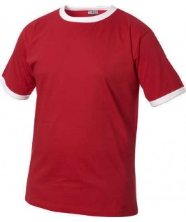 Camiseta roja con blanco
