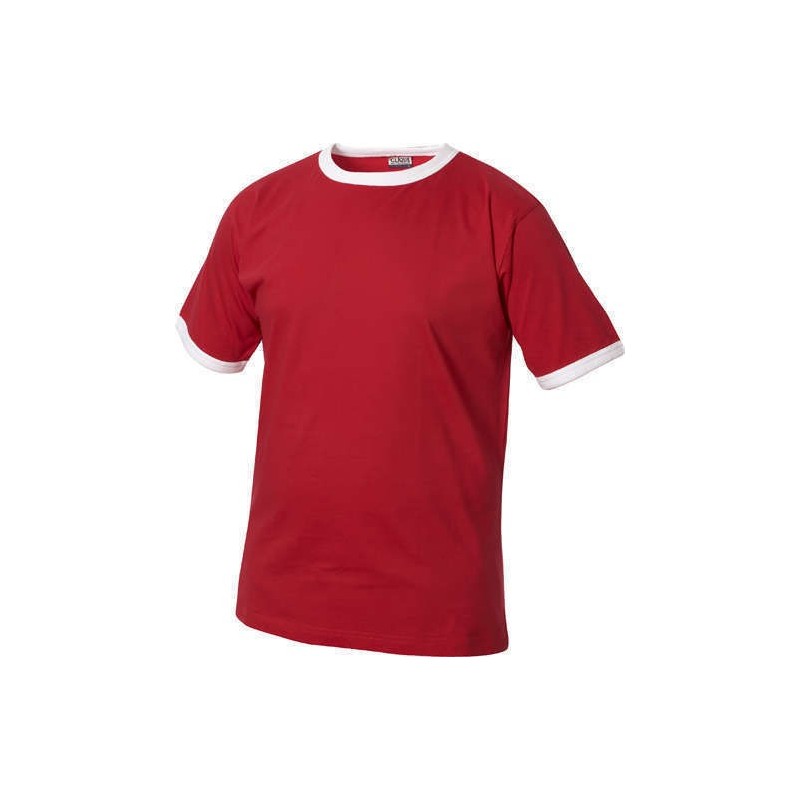 Camiseta roja con blanco