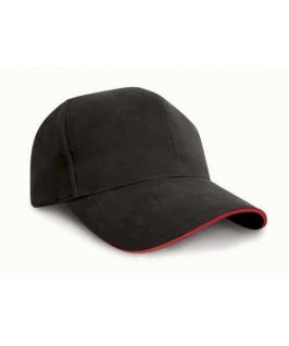 Gorra negro con rojo